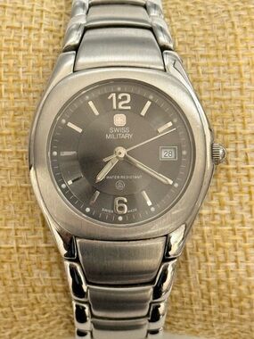 Swiss military Swiss movement Stainless Steel Watch 6-782 sapphire crystal